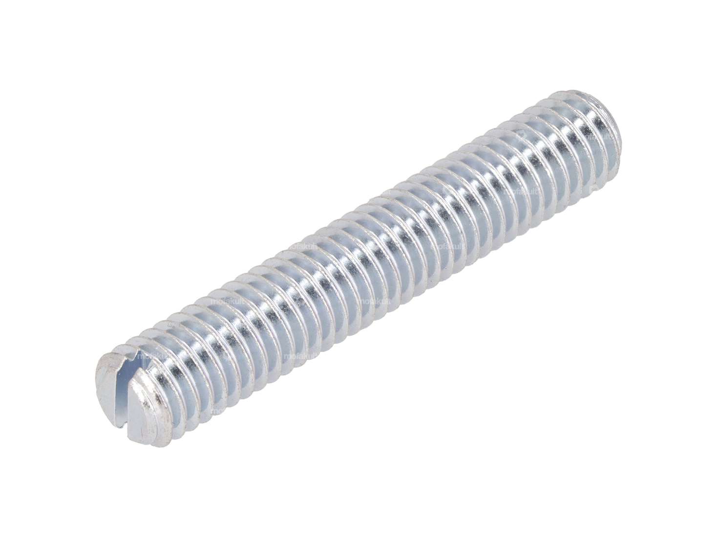 Vis sans tête M8x45 fendue Embout conique galvanisé Carousel Image 1