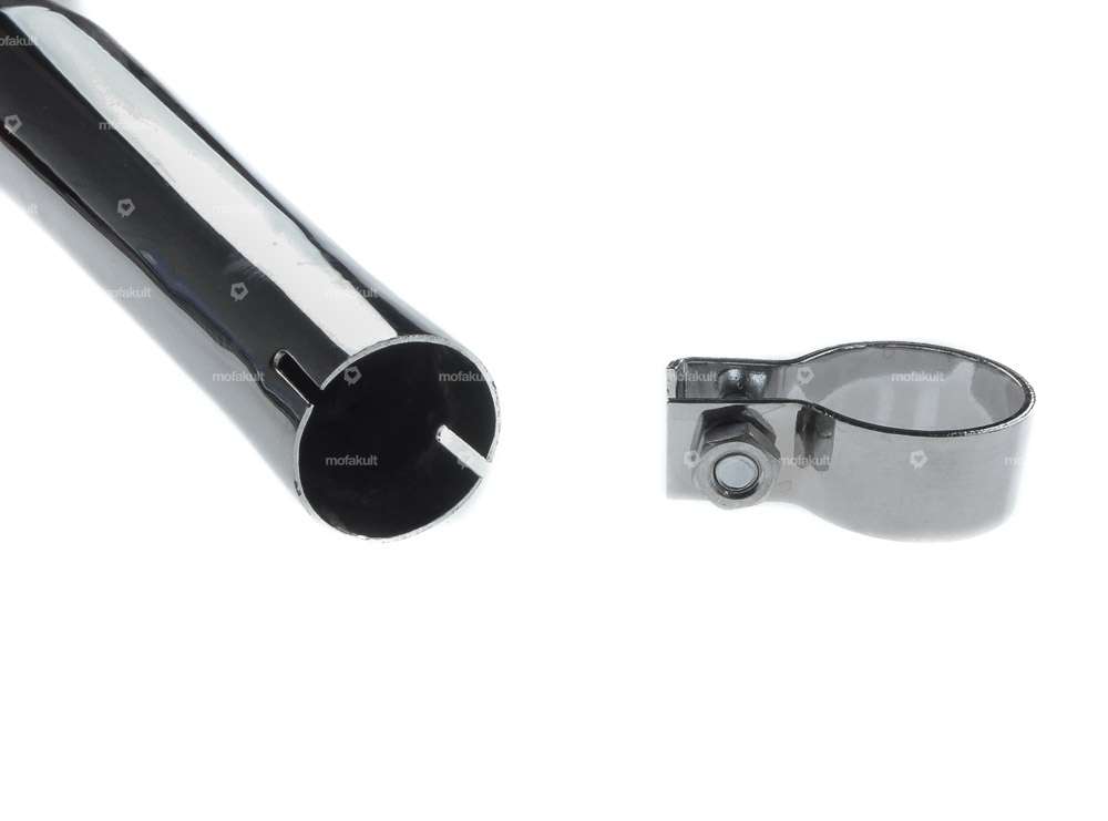 Échappement à cigare Ø 32 / 70 mm Chrome Carousel Image 2