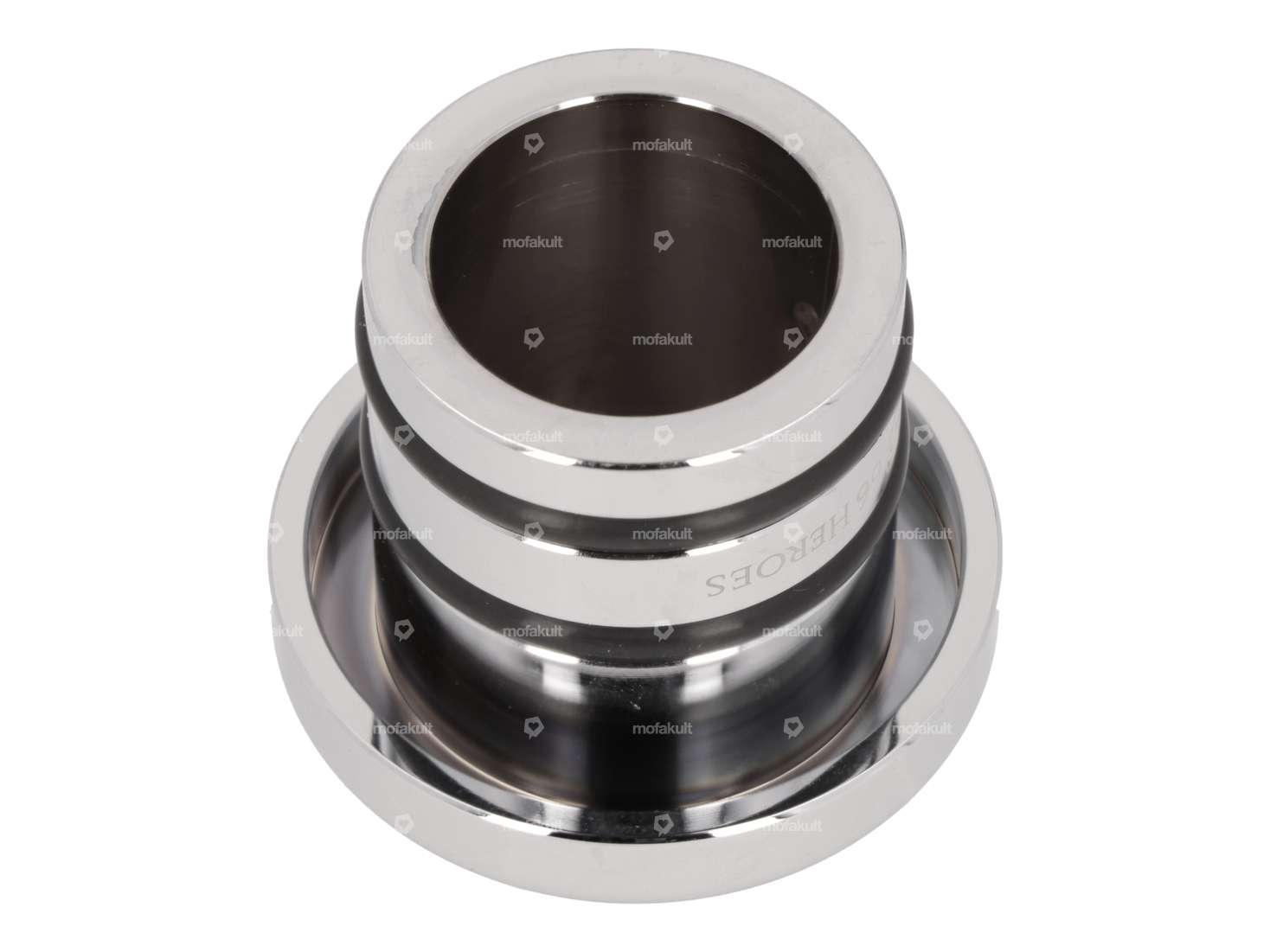 66HEROES Bouchon de réservoir alu chromé | Piaggio Ciao, Bravo Carousel Image 2