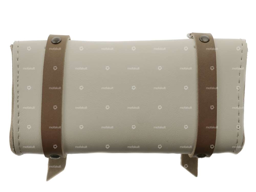 Sacoche de selle "Classic" crème / marron clair Carousel Image 3