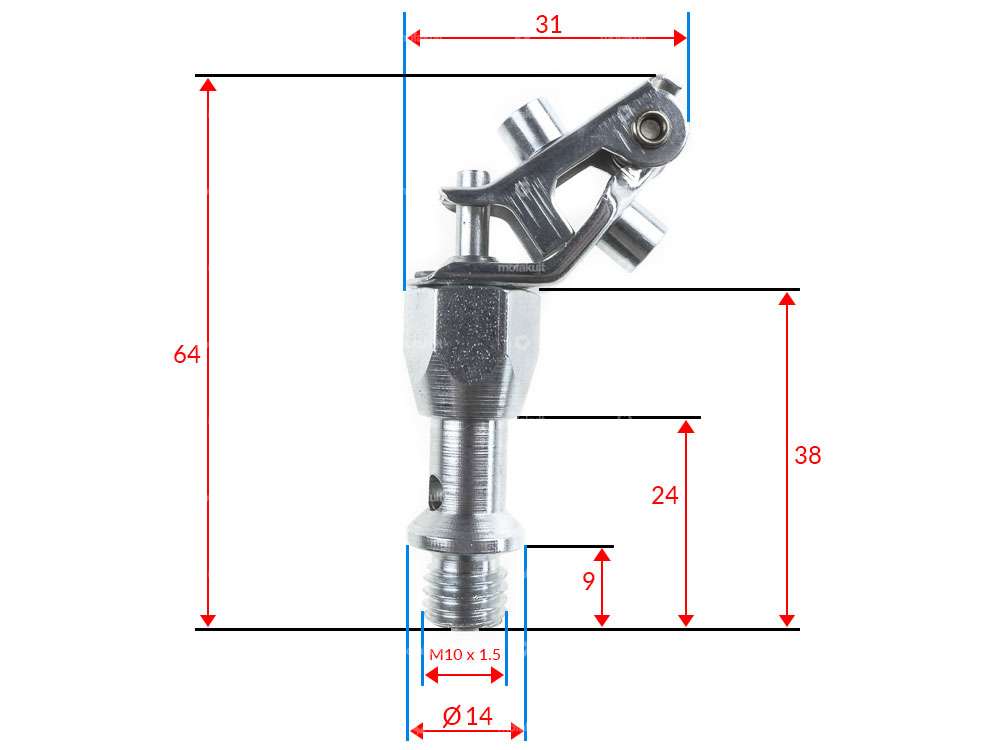 GPO Décompresseur M10x1.5 45 Carousel Image 4