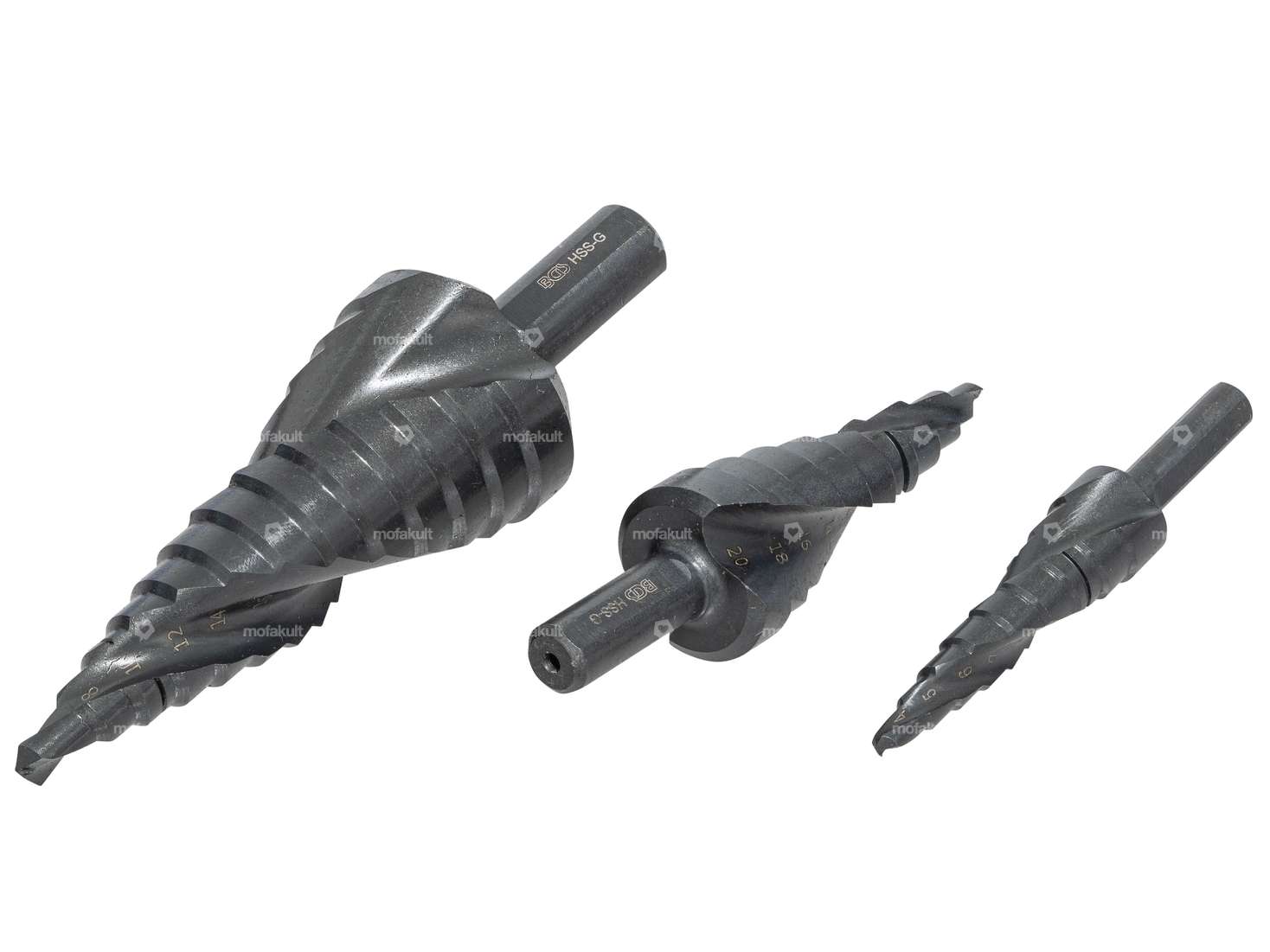 BGS step drill Ø 4 - 30 mm HSS nitrided 3 pcs. Carousel Image 2