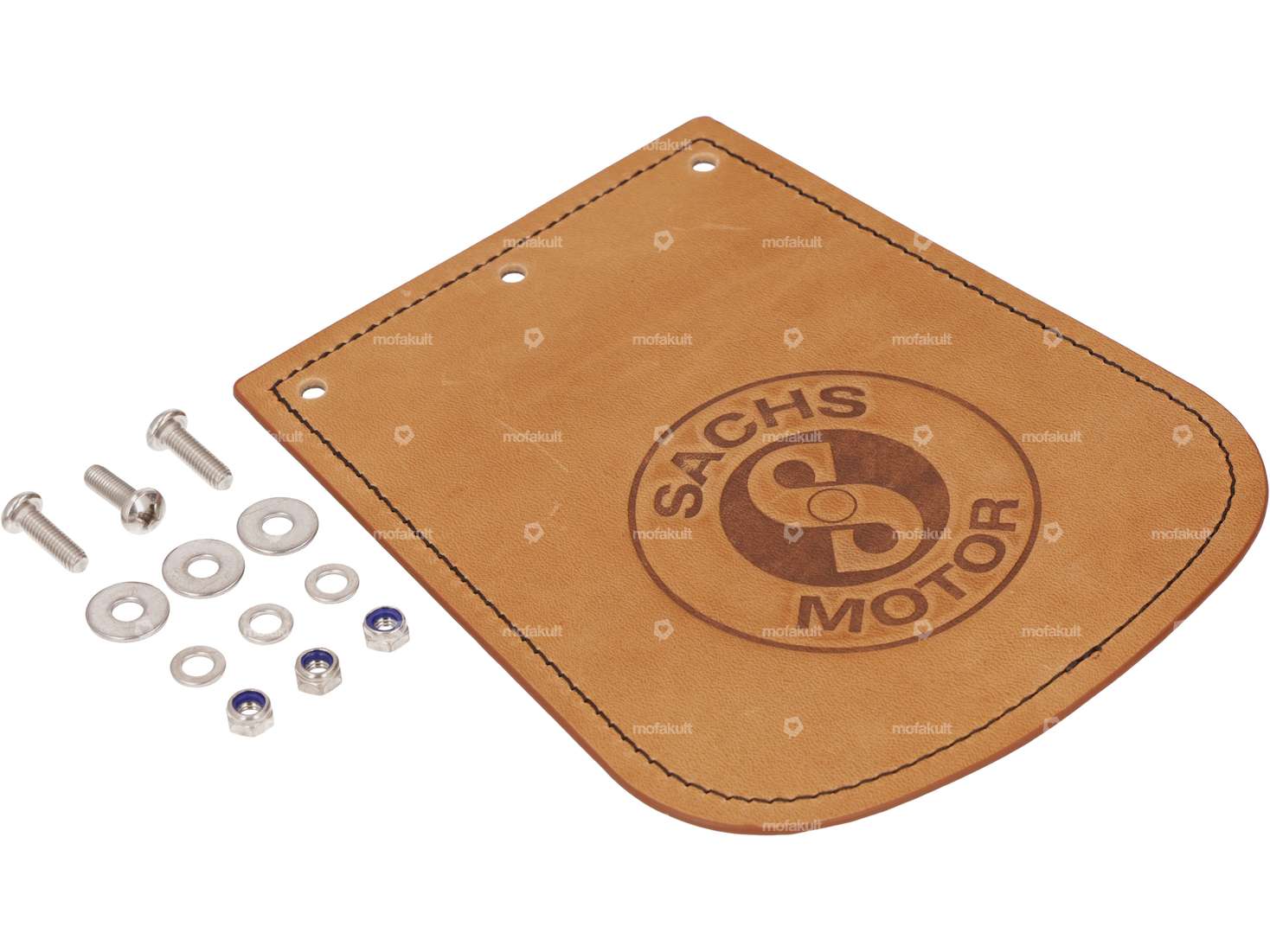 66HEROES Chiffon anti-éclaboussures "Puch" large cuir Carousel Image 2