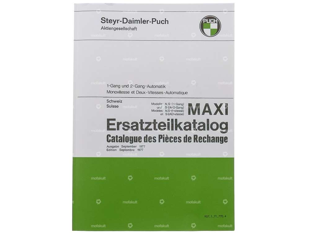 Catalogue de pièces détachées | Puch Maxi S, N, S-2A (CH) Carousel Image 1