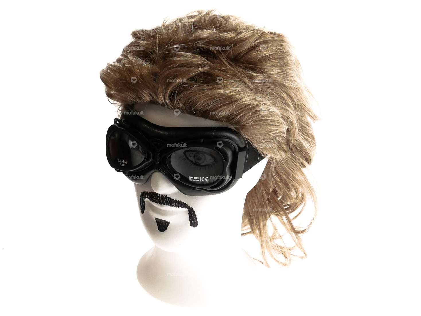 Lunettes d'aviateur vintage noires Carousel Image 2