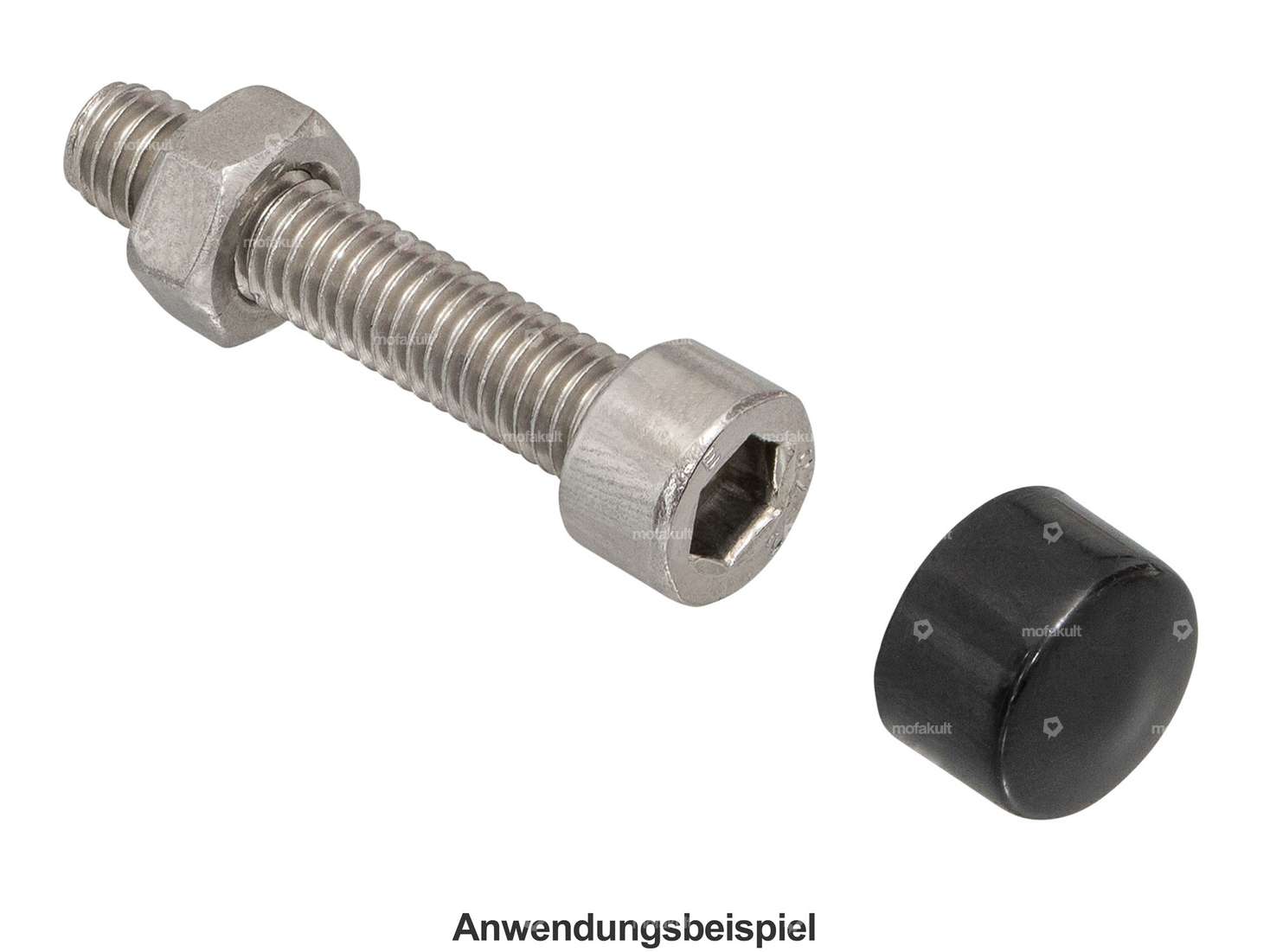 Cover hexagon socket head M8 black Carousel Image 3