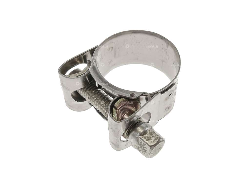 Screw clamp 25 - 27 mm solid galvanized Carousel Image 2