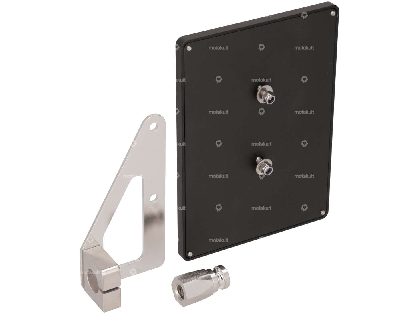 Kit support de plaque d'immatriculation latéral & cadre, incl. tourillon de réception (version CH) Carousel Image 2