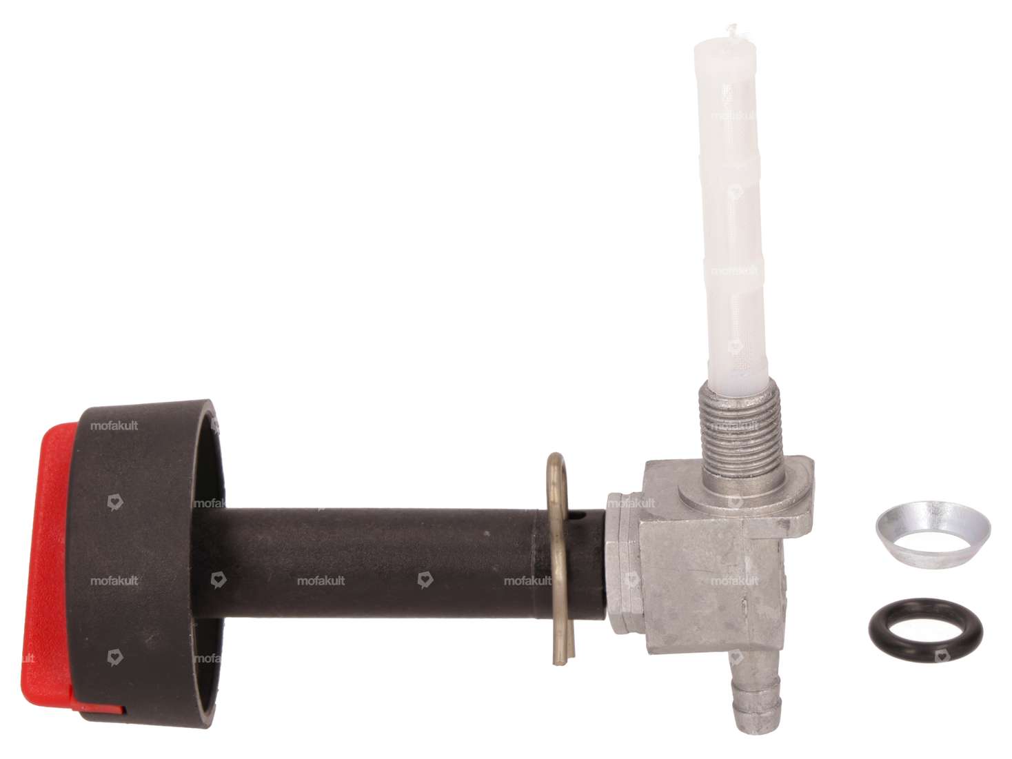 OMG robinet d'essence vertical M10x1 (visser) sortant par le bas | Piaggio Grillo Carousel Image 1