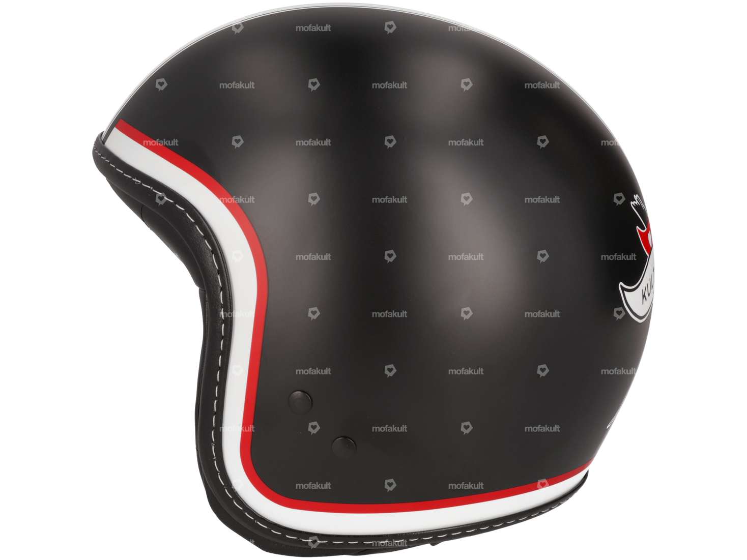 Mofakultwear casque jet "barbu Bernhard" noir (XS / S) Carousel Image 2