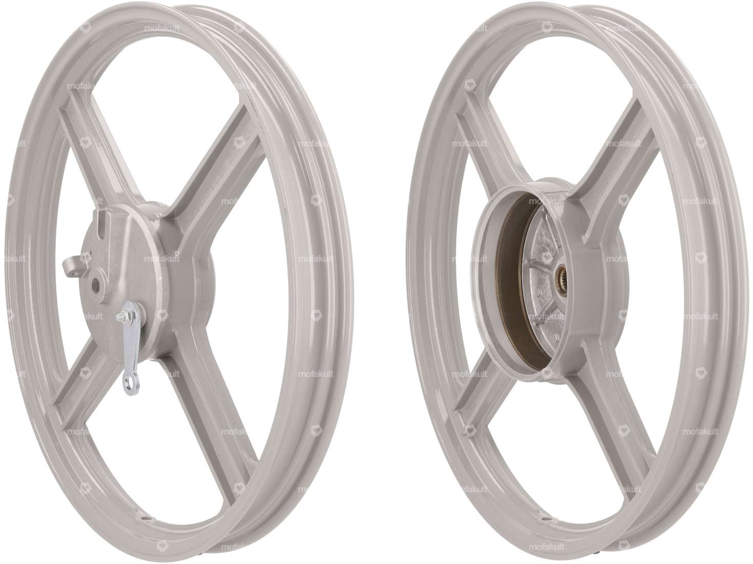 Wheel set 16" cast silver (4 spokes) replica | Piaggio Bravo Carousel Image 1