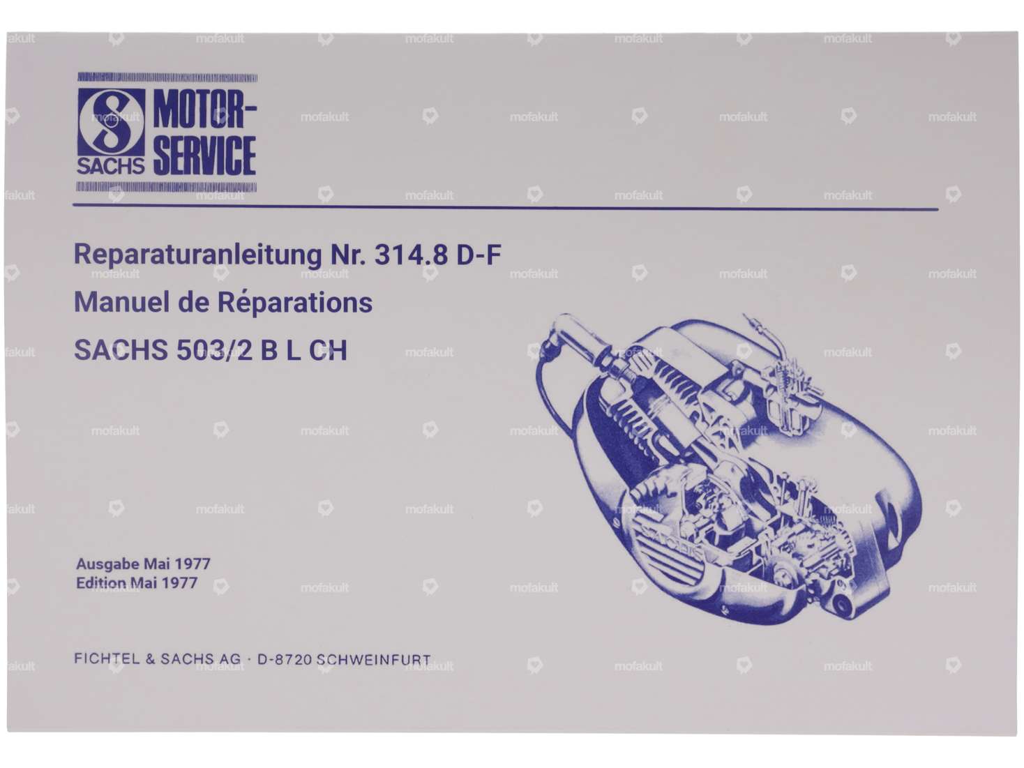 Manuel de réparation 314.8 D-F | Sachs 503/2 B L CH Carousel Image 1