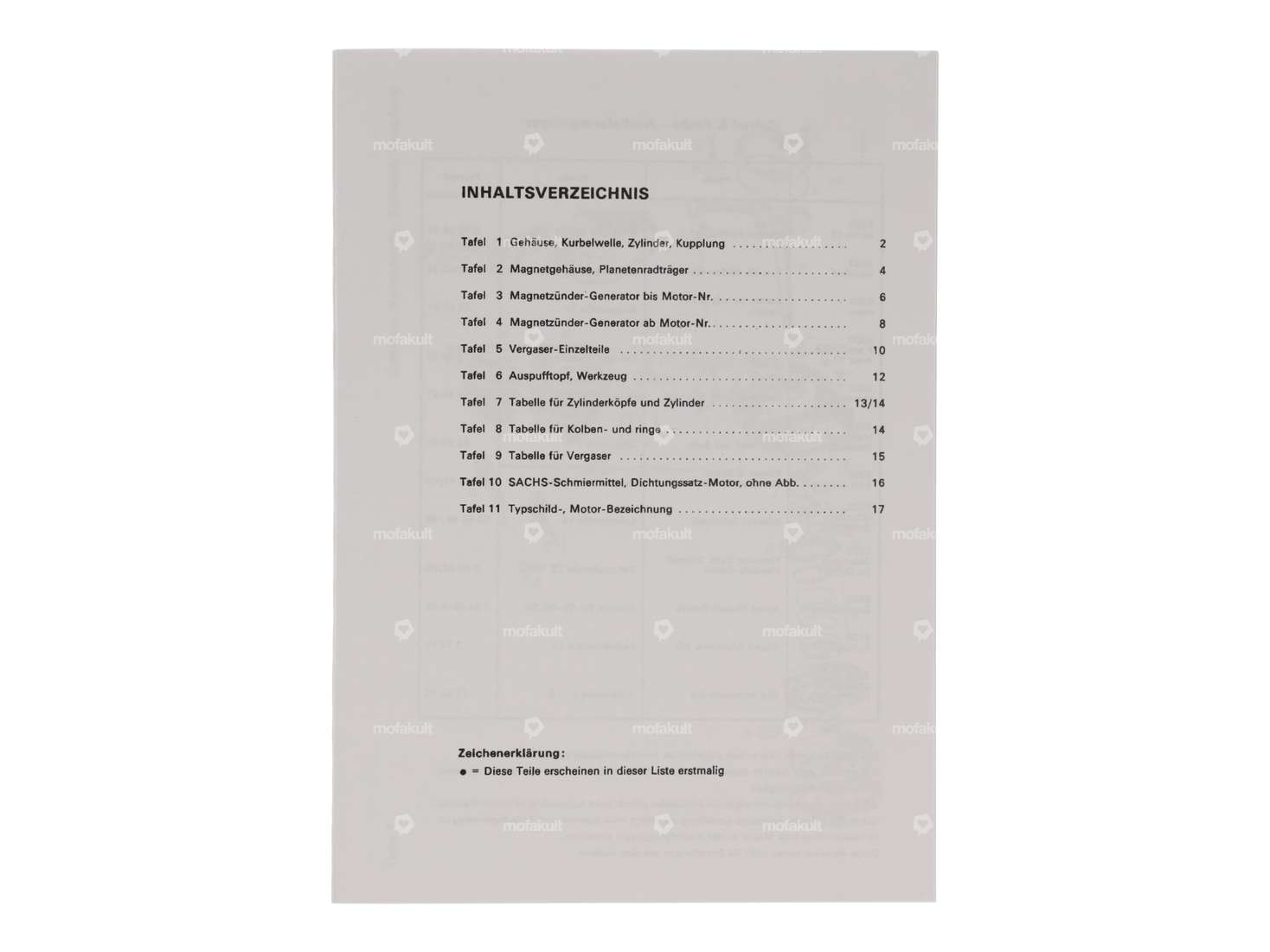 Liste des pièces de rechange No. 3029.6/3 | Sachs 502/1 A, B Carousel Image 2