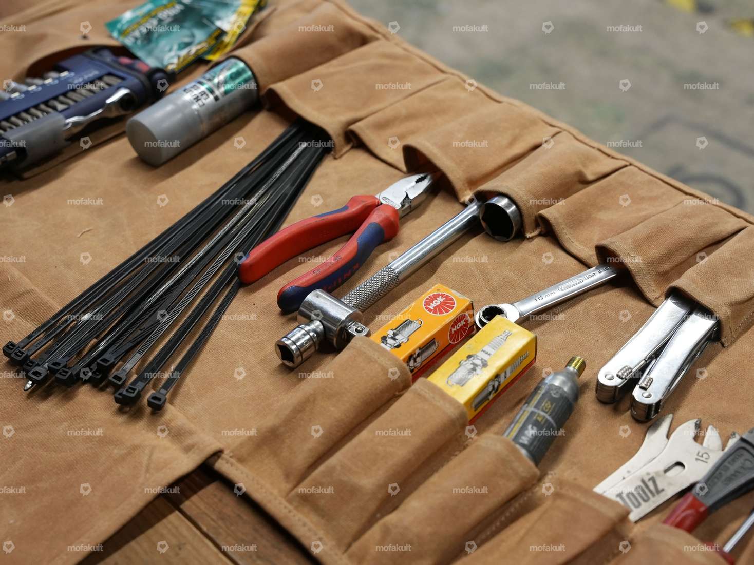 Siggnature tool bag canvas beige Carousel Image 4