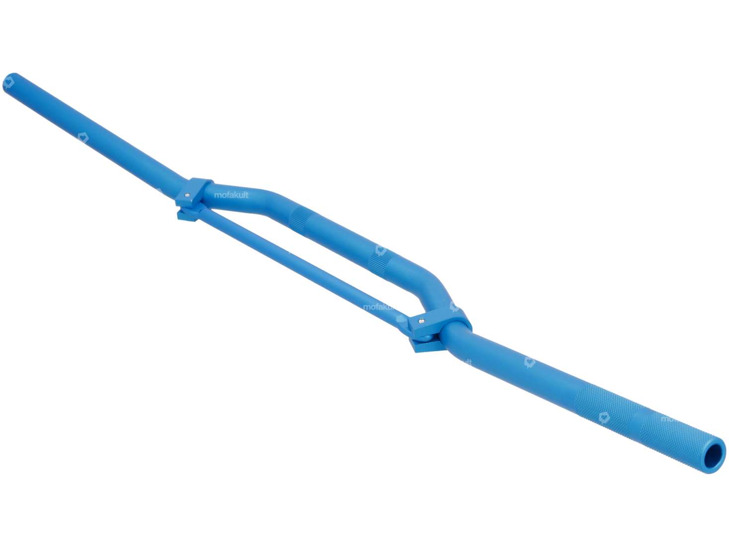 Guidon de course plaque de fourche 8 cm / large aluminium bleu Carousel Image 2