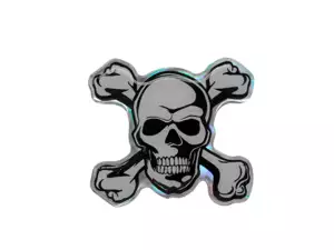 Gel adhésif tête de mort 3D Gel adhésif tête de mort 3D