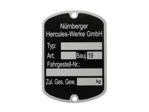 Plaque signalétique petite | Hercules Plaque signalétique petite | Hercules