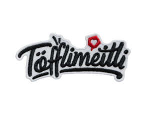 mk-Merch patch "Töfflimeitli" 80 x 35 mm mk-Merch patch "Töfflimeitli" 80 x 35 mm