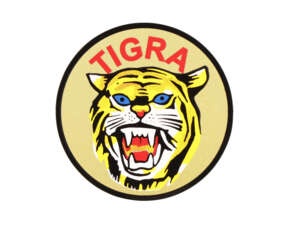 Autocollant « TIGRA » avec blason, Ø 44 mm | Tigra Pionier Autocollant « TIGRA » avec blason, Ø 44 mm | Tigra Pionier