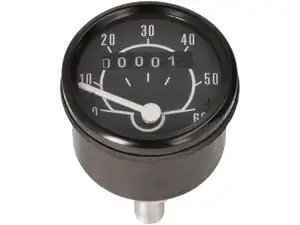 Transval speedometer 60 km/h Ø 48 mm black without mounting bracket Transval speedometer 60 km/h Ø 48 mm black without mounting bracket
