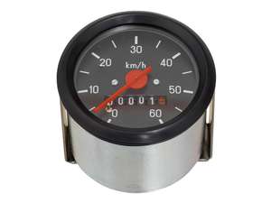 Tachymètre 60 km/h Ø 60 mm (cadran noir) Tachymètre 60 km/h Ø 60 mm (cadran noir)