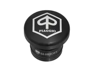 66HEROES Tank cap "Piaggio" black round | Piaggio Ciao, Bravo 66HEROES Tank cap "Piaggio" black round | Piaggio Ciao, Bravo