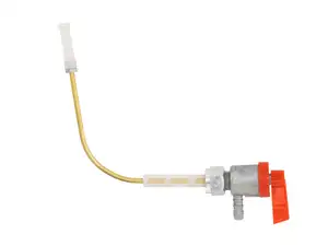 Robinet d'essence OMG rouge horizontal M12x1 (avec écrou) | Piaggio Ciao Robinet d'essence OMG rouge horizontal M12x1 (avec écrou) | Piaggio Ciao