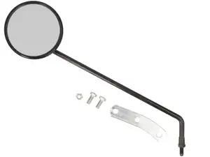 Cuppini mirror round Ø 100 mm left black NOS | Vespa & Lambretta Cuppini mirror round Ø 100 mm left black NOS | Vespa & Lambretta