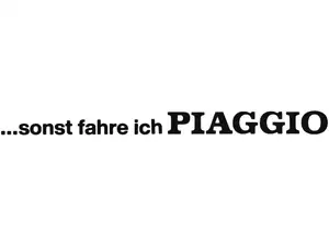 mk-Merch Autocollant "... sinon je roule en Piaggio" 240 x 17 mm noir mk-Merch Autocollant "... sinon je roule en Piaggio" 240 x 17 mm noir