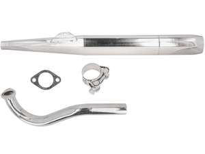 Echappement cigare 28 / 70 mm chrome | Puch Supermaxi LG1/LG2 Echappement cigare 28 / 70 mm chrome | Puch Supermaxi LG1/LG2