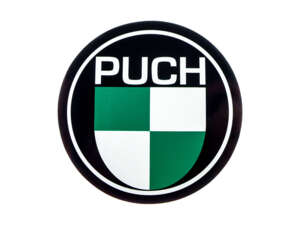 Autocollant swiing® revival avec écusson «PUCH» Ø 100 mm Autocollant swiing® revival avec écusson «PUCH» Ø 100 mm