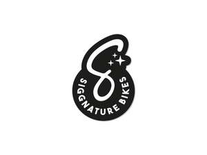 Siggnature autocollant "S" 32 x 45 mm noir Siggnature autocollant "S" 32 x 45 mm noir