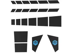 Sticker set frame black | Piaggio SUPERbravo Sticker set frame black | Piaggio SUPERbravo