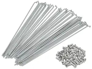 GPO spoke set incl. nipple (2.6 x 210 mm) chrome-plated steel GPO spoke set incl. nipple (2.6 x 210 mm) chrome-plated steel