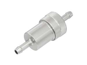GPO Raccord filtre à essence 6 mm aluminium look titane (démontable) GPO Raccord filtre à essence 6 mm aluminium look titane (démontable)