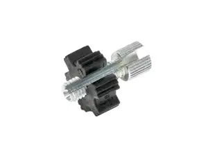 Vis de réglage Domino M6x18 fendue avec écrou plastique Vis de réglage Domino M6x18 fendue avec écrou plastique