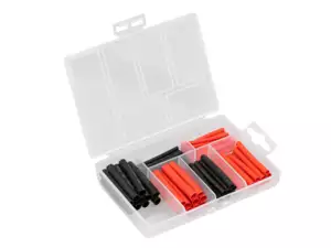 Kit de gaines thermorétractables rouge / noir 60 pcs. Kit de gaines thermorétractables rouge / noir 60 pcs.