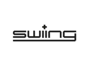 Autocollant mk-Merch « swiing » noir, 120 x 32 mm, découpé sur film Autocollant mk-Merch « swiing » noir, 120 x 32 mm, découpé sur film