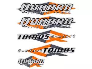 Autocollant "QUADRO E-START" | Tomos Autocollant "QUADRO E-START" | Tomos