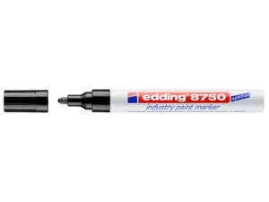 edding 8750 Marqueur peinture industrielle 2 - 4 mm noir edding 8750 Marqueur peinture industrielle 2 - 4 mm noir