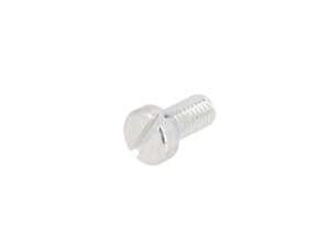Vis M5x10 tête cylindrique fente zinguée Vis M5x10 tête cylindrique fente zinguée