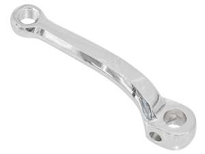 GPO Pédalier gauche chromé 153 mm fortement coudé GPO Pédalier gauche chromé 153 mm fortement coudé