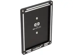 66HEROES Cadre de numérotation Custom "mofakult" noir (version CH) 66HEROES Cadre de numérotation Custom "mofakult" noir (version CH)