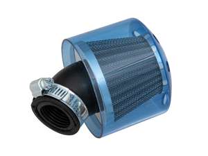 Filtre à air GPO grille 45° avec capuchon à injection bleu (Ø 35 mm) Filtre à air GPO grille 45° avec capuchon à injection bleu (Ø 35 mm)