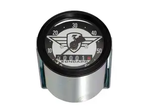 66HEROES Tachymètre 60 km/h Ø 48 mm | Logo Zündapp 66HEROES Tachymètre 60 km/h Ø 48 mm | Logo Zündapp