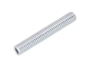 Vis sans tête M6x40 à six pans creux et tête conique, zinguée Vis sans tête M6x40 à six pans creux et tête conique, zinguée