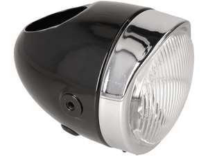 Lampe à œufs Ø 103 mm (fixation latérale) noir / chrome Lampe à œufs Ø 103 mm (fixation latérale) noir / chrome