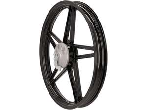 Roue avant 17" en fonte noire avec plaque d'ancrage de frein Roue avant 17" en fonte noire avec plaque d'ancrage de frein