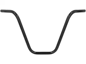 Guidon plaque de fourche 34 cm chopper noir Guidon plaque de fourche 34 cm chopper noir