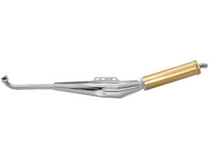 Biturbo exhaust chrome / gold | Puch Biturbo exhaust chrome / gold | Puch